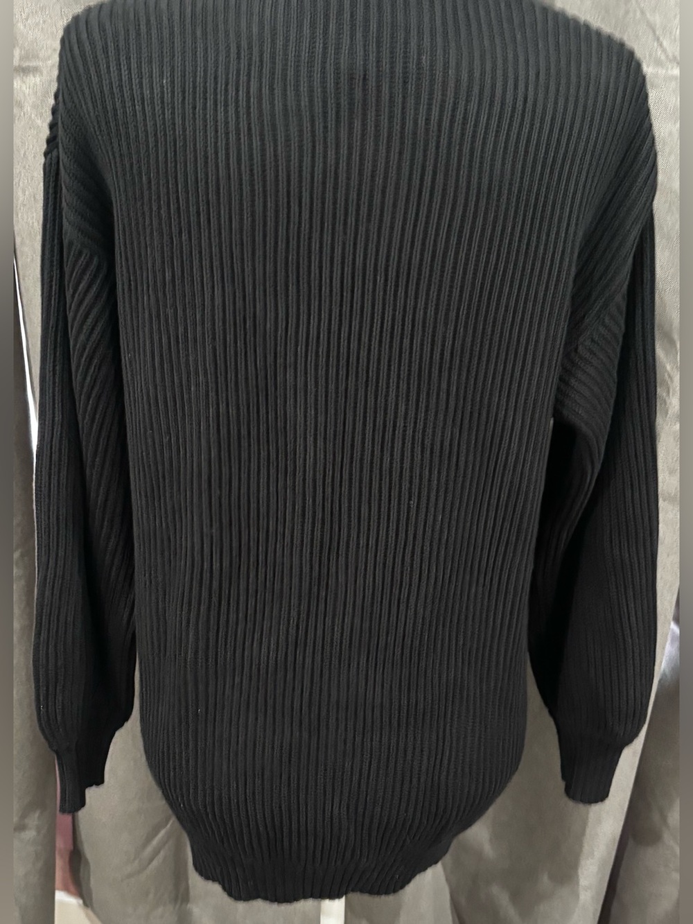 NWT Quince 100% Organic Cotton Oversized Cardigan Black Small Casual Minimalist - Picture 9 of 14